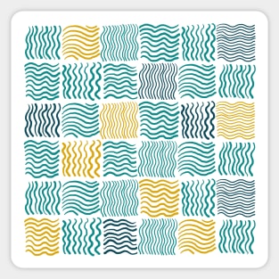 Abstract geometric hand drawn strokes seamless pattern. Sticker